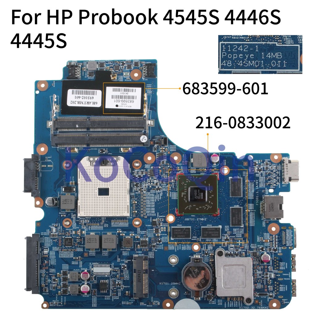 Picture of: KoCoQin Laptop motherboard For HP Probook S S S HD G  6-083300 Mainboard – – 4- tested