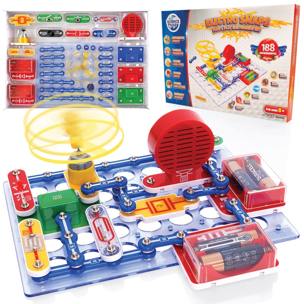 Picture of: Science Kidz Electronics Kit – Electric Circuits For Kids –  Experiments  Set – Science Kits For Kids ,,, – Educational STEM Toys For Kids