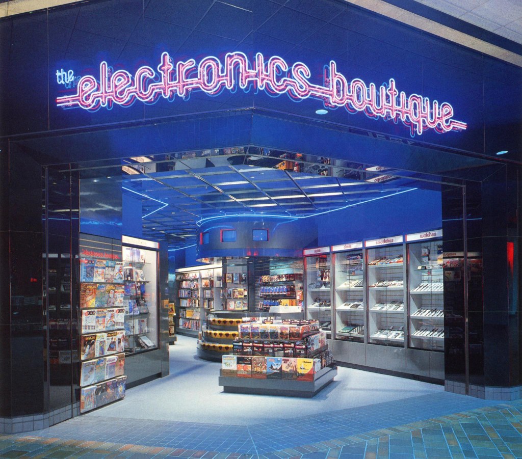 Picture of: Walk into electronics boutique